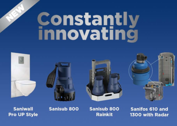 Innovative new additions to Saniflo